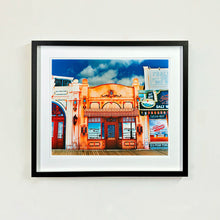 Load image into Gallery viewer, La Belle Femme in the Sun Atlantic City street photography by Richard Heeps framed in black