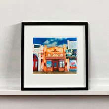 Load image into Gallery viewer, La Belle Femme in the Sun Atlantic City street photography by Richard Heeps mounted square framed in black