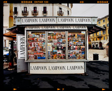 Load image into Gallery viewer, News Stand Milan, Italian street photography by Richard Heeps.