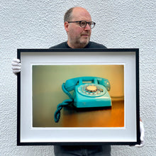 Load image into Gallery viewer, Richard Heeps holding Telephone framed in black