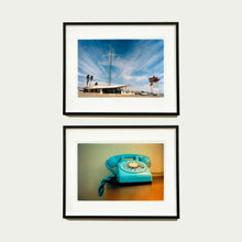 Load image into Gallery viewer, Roy's Motel and Telephone American photographs by Richard Heeps framed in white