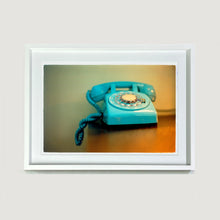 Load image into Gallery viewer, Telephone, vintage interior photograph by Richard Heeps framed in white