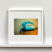Load image into Gallery viewer, Telephone, vintage interior photograph by Richard Heeps mounted square framed in white