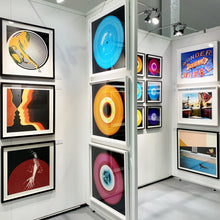 Load image into Gallery viewer, Vinyl Collection '1981 (Blue/Orange)'. Acclaimed contemporary photographers, Richard Heeps and Natasha Heidler have collaborated to make this beautifully mesmerising collection. A celebration of the vinyl record and analogue technology, which reflects the artists practice within photography.