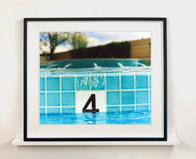 Load image into Gallery viewer, '4 Feet - El Morocco Pool' photographed in Las Vegas, Nevada is part of Richard Heeps' 'Dream in Colour' series. This enticing artwork will bring cool summer vibes to your home every day of the year. 