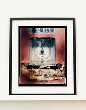 Load image into Gallery viewer, '92 Octane Petrol Pump' shows a vintage petrol pump, captured in a Wiblington, a Fenland village in the rural area near to Richard's home of Cambridge. This artwork is part of his autobiographical series, 'A View of the Fens from the Car with Wings', for which Richard has collected many petrol pumps.