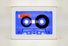 Load image into Gallery viewer, Tape Collection 'AILA Blue'. The Heidler &amp; Heeps collaborations are creative representations of Natasha Heidler and Richard Heeps’ personal past, and their personalities. Tapes are significant in both their lives and the work here is made from their own collections. Their unique process makes these artworks not inanimate objects, rather they have depth, texture, grit, and they even appear to move.