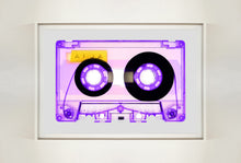 Load image into Gallery viewer, Tape Collection 'AILA Purple'. The Heidler &amp; Heeps collaborations are creative representations of Natasha Heidler and Richard Heeps’ personal past, and their personalities. Tapes are significant in both their lives and the work here is made from their own collections. Their unique process makes these artworks not inanimate objects, rather they have depth, texture, grit, and they even appear to move.