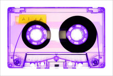 Load image into Gallery viewer, Tape Collection 'AILA Purple'. The Heidler &amp; Heeps collaborations are creative representations of Natasha Heidler and Richard Heeps’ personal past, and their personalities. Tapes are significant in both their lives and the work here is made from their own collections. Their unique process makes these artworks not inanimate objects, rather they have depth, texture, grit, and they even appear to move.