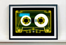 Load image into Gallery viewer, Tape Collection, 'AILA Tinted Yellow'. The Heidler &amp; Heeps collaborations are creative representations of Natasha Heidler and Richard Heeps’ personal past, and their personalities. Tapes are significant in both their lives and the work here is made from their own collections. Their unique process makes these artworks not inanimate objects, rather they have depth, texture, grit, and they even appear to move.