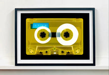 Load image into Gallery viewer, Tape Collection 'AILA Yellow'. The Heidler &amp; Heeps collaborations are creative representations of Natasha Heidler and Richard Heeps’ personal past, and their personalities. Tapes are significant in both their lives and the work here is made from their own collections. Their unique process makes these artworks not inanimate objects, rather they have depth, texture, grit, and they even appear to move.