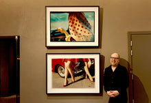 Load image into Gallery viewer, Anita, Lady Fen, Welney is an autobiographical piece recreating Richard's childhood memory of the Sunday drive with his parents, his mother driving in her Marks and Spencer polka dot head scarf which was a popular look in the 1960's.