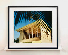 Load image into Gallery viewer, Part of Richard Heeps' 'Dream in Colour' Series, here he perfectly captures Palm Springs mid-century modern architecture, amongst iconic Californian palm trees.