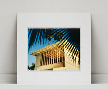 Load image into Gallery viewer, Part of Richard Heeps' 'Dream in Colour' Series, here he perfectly captures Palm Springs mid-century modern architecture, amongst iconic Californian palm trees.