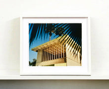 Load image into Gallery viewer, Part of Richard Heeps' 'Dream in Colour' Series, here he perfectly captures Palm Springs mid-century modern architecture, amongst iconic Californian palm trees.