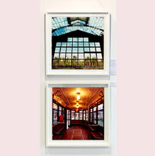 Load image into Gallery viewer, The interior of a vintage Italian tram in Lambrate, Milan. Affordable fine art limited edition photographic prints, handmade in Richard’s Cambridge darkrooms. 