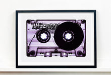 Load image into Gallery viewer, Tape Collection 'Blank Tape Side A Purple'. The Heidler &amp; Heeps collaborations are creative representations of Natasha Heidler and Richard Heeps’ personal past, and their personalities. Tapes are significant in both their lives and the work here is made from their own collections. Their unique process makes these artworks not inanimate objects, rather they have depth, texture, grit, and they even appear to move.