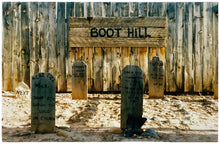 Load image into Gallery viewer, 'Boot Hill' was photographed at the film set of the Western movie, 'The Outlaw Josey Wales', set in Kanab, Utah. This piece is part of Richard Heeps' 'Dream in Colour' series.