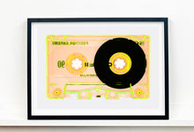 Load image into Gallery viewer, Tape Collection 'Chrome Tutti Frutti'. The Heidler &amp; Heeps collaborations are creative representations of Natasha Heidler and Richard Heeps’ personal past, and their personalities. Tapes are significant in both their lives and the work here is made from their own collections. Their unique process makes these artworks not inanimate objects, rather they have depth, texture, grit, and they even appear to move.