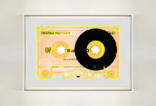 Load image into Gallery viewer, Tape Collection 'Chrome Tutti Frutti'. The Heidler &amp; Heeps collaborations are creative representations of Natasha Heidler and Richard Heeps’ personal past, and their personalities. Tapes are significant in both their lives and the work here is made from their own collections. Their unique process makes these artworks not inanimate objects, rather they have depth, texture, grit, and they even appear to move.