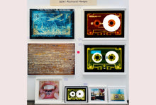 Load image into Gallery viewer, Tape Collection, 'AILA Tinted Yellow'. The Heidler &amp; Heeps collaborations are creative representations of Natasha Heidler and Richard Heeps’ personal past, and their personalities. Tapes are significant in both their lives and the work here is made from their own collections. Their unique process makes these artworks not inanimate objects, rather they have depth, texture, grit, and they even appear to move.