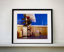 Load image into Gallery viewer, 'Condiments' shows a classic American Diner table-scape, captured at the Bonanza Café in the small town of Lone Pine, California. This piece is part of Richard Heeps' 'Dream in Colour' series.
