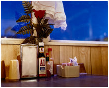 Load image into Gallery viewer, 'Condiments' shows a classic American Diner table-scape, captured at the Bonanza Café in the small town of Lone Pine, California. This piece is part of Richard Heeps' 'Dream in Colour' series.