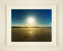 Load image into Gallery viewer, Photographed at El Mirage Lake, where the Southern Californian Timing Association, Land Speed Racing event, tracks in the ground from the previous days racing, adding a beauty to the natural landscape. 