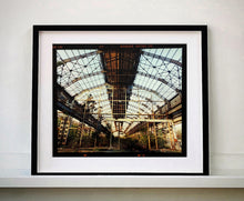 Load image into Gallery viewer, 'Factory Skeleton', part of 'A Short History of Milan' which began in November 2018 for a special project featuring at the Affordable Art Fair Milan 2019 and the series is ongoing. There is a reoccurring linear, structural theme throughout the series, capturing the Milanese use of materials in design such as glass, metal, wood and stone.