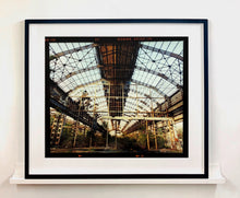 Load image into Gallery viewer, 'Factory Skeleton', part of 'A Short History of Milan' which began in November 2018 for a special project featuring at the Affordable Art Fair Milan 2019 and the series is ongoing. There is a reoccurring linear, structural theme throughout the series, capturing the Milanese use of materials in design such as glass, metal, wood and stone.