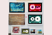 Load image into Gallery viewer, Tape Collection, 'Ferric 60 (Red/Pink)'. The Heidler &amp; Heeps collaborations are creative representations of Natasha Heidler and Richard Heeps’ personal past, and their personalities. Tapes are significant in both their lives and the work here is made from their own collections. Their unique process makes these artworks not inanimate objects, rather they have depth, texture, grit, and they even appear to move.