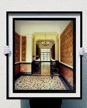 Load image into Gallery viewer, An Art Deco entrance hall in Milan, featuring stained glass panelling and marble flooring. 