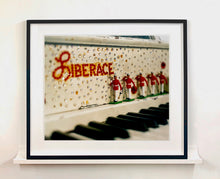 Load image into Gallery viewer, 'Liberace's Piano I' was photographed in a private Las Vegas home. The studded gems and decorative typography make for an archetypal Las Vegas feel. This artwork is part of Richard Heeps' 'Dream in Colour' series. 