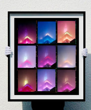 Load image into Gallery viewer, 'NOMAD, New York' is an abstract and conceptual time lapse of the iconic Empire State building. Photographed in New York City in 2017, Richard Heeps only recently executed this in his darkroom, printing it full frame and therefore showing the detail of the Kodak Film. This artwork is part of Richard's work in progress portfolio of street photography, which depicts the colour, fabric and structure of cities with distinct style.