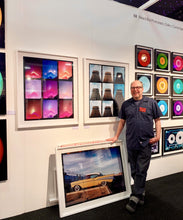 Load image into Gallery viewer, 'NOMAD, New York' is an abstract and conceptual time lapse of the iconic Empire State building. Photographed in New York City in 2017, Richard Heeps only recently executed this in his darkroom, printing it full frame and therefore showing the detail of the Kodak Film. This artwork is part of Richard's work in progress portfolio of street photography, which depicts the colour, fabric and structure of cities with distinct style.