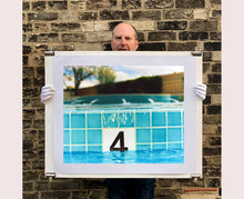 Load image into Gallery viewer, '4 Feet - El Morocco Pool' photographed in Las Vegas, Nevada is part of Richard Heeps' 'Dream in Colour' series. This enticing artwork will bring cool summer vibes to your home every day of the year. 