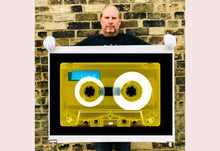 Load image into Gallery viewer, Tape Collection 'AILA Yellow'. The Heidler &amp; Heeps collaborations are creative representations of Natasha Heidler and Richard Heeps’ personal past, and their personalities. Tapes are significant in both their lives and the work here is made from their own collections. Their unique process makes these artworks not inanimate objects, rather they have depth, texture, grit, and they even appear to move.
