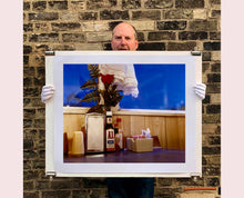 Load image into Gallery viewer, 'Condiments' shows a classic American Diner table-scape, captured at the Bonanza Café in the small town of Lone Pine, California. This piece is part of Richard Heeps' 'Dream in Colour' series.