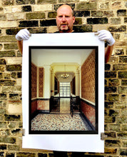 Load image into Gallery viewer, An Art Deco entrance hall in Milan, featuring stained glass panelling and marble flooring. 