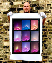 Load image into Gallery viewer, 'NOMAD, New York' is an abstract and conceptual time lapse of the iconic Empire State building. Photographed in New York City in 2017, Richard Heeps only recently executed this in his darkroom, printing it full frame and therefore showing the detail of the Kodak Film. This artwork is part of Richard's work in progress portfolio of street photography, which depicts the colour, fabric and structure of cities with distinct style.