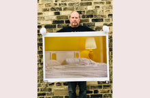 Load image into Gallery viewer, 'Room' photographed by Richard Heeps at the mid-century Ballantines Move Colony in Palm Springs, California, shows a bright and bold yellow bedroom. This interior artwork is part of his 'Dream in Colour' series. 