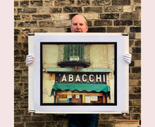 Load image into Gallery viewer, The traditional Italian Tobacconist, featuring the typography of a vintage sign. From Richard Heeps’ series 'A Short History of Milan’.