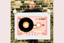 Load image into Gallery viewer, Tape Collection 'Type II Tutti Frutti'. The Heidler &amp; Heeps collaborations are creative representations of Natasha Heidler and Richard Heeps’ personal past, and their personalities. Tapes are significant in both their lives and the work here is made from their own collections. Their unique process makes these artworks not inanimate objects, rather they have depth, texture, grit, and they even appear to move.