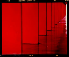 Load image into Gallery viewer, From Richard Heeps photography series 'A Short History of Milan'. Red Dinosaur III captures Italian design and architecture.