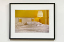 Load image into Gallery viewer, 'Room' photographed by Richard Heeps at the mid-century Ballantines Move Colony in Palm Springs, California, shows a bright and bold yellow bedroom. This interior artwork is part of his 'Dream in Colour' series. 