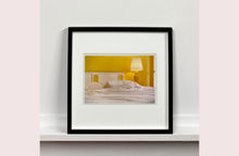 Load image into Gallery viewer, 'Room' photographed by Richard Heeps at the mid-century Ballantines Move Colony in Palm Springs, California, shows a bright and bold yellow bedroom. This interior artwork is part of his 'Dream in Colour' series. 