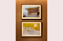 Load image into Gallery viewer, 'Room' photographed by Richard Heeps at the mid-century Ballantines Move Colony in Palm Springs, California, shows a bright and bold yellow bedroom. This interior artwork is part of his 'Dream in Colour' series. 