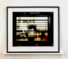 Load image into Gallery viewer, 'Shopping Club Window', part of 'A Short History of Milan' which began in November 2018 for a special project featured at the Affordable Art Fair Milan 2019. There is a reoccurring linear, structural theme throughout the series, capturing the Milanese use of materials in design such as glass, metal, wood and stone.