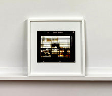 Load image into Gallery viewer, Shopping Club Window, part of 'A Short History of Milan' which began in November 2018 for a special project featuring at the Affordable Art Fair Milan 2019 and the series is ongoing. There is a reoccurring linear, structural theme throughout the series, capturing the Milanese use of materials in design such as glass, metal, wood and stone.