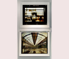 Load image into Gallery viewer, 'Shopping Club Window', part of 'A Short History of Milan' which began in November 2018 for a special project featured at the Affordable Art Fair Milan 2019. There is a reoccurring linear, structural theme throughout the series, capturing the Milanese use of materials in design such as glass, metal, wood and stone.